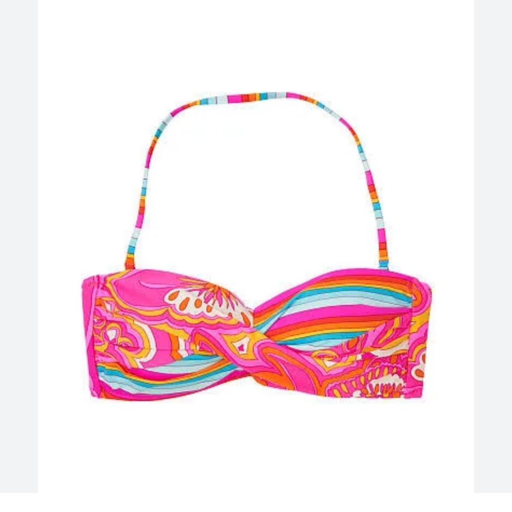 TRINA TURK *NWT/NOWT Morning Sunrise Bikini Set - Twist Bandeau Top, Bottom Sz 0 - Picture 12 of 14